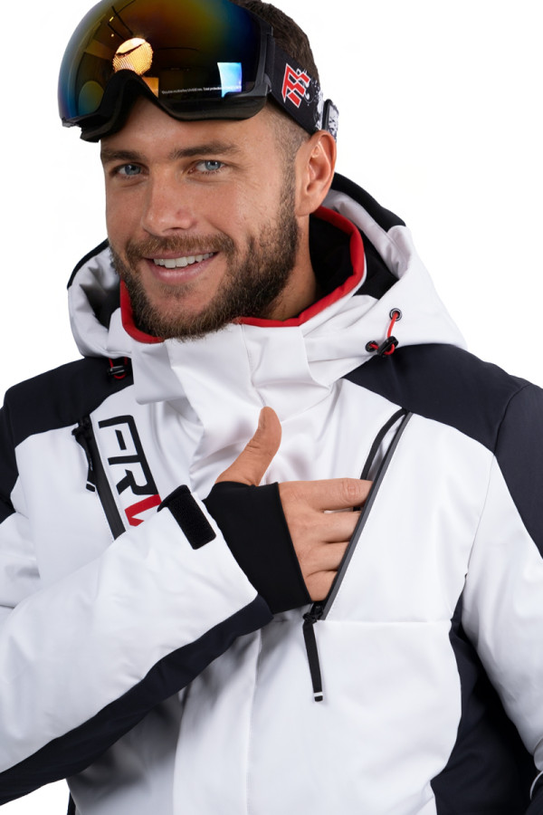 Men's ski jacket Freever NF 21643 white, Фото №2- freever.ua
