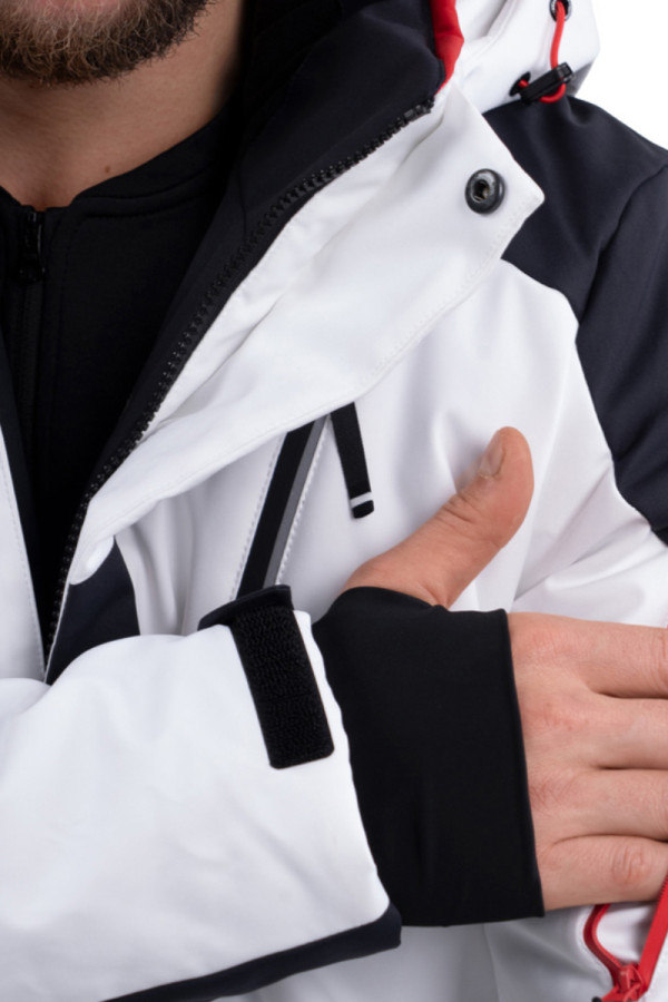 Men's ski jacket Freever NF 21643 white, Фото №3- freever.ua