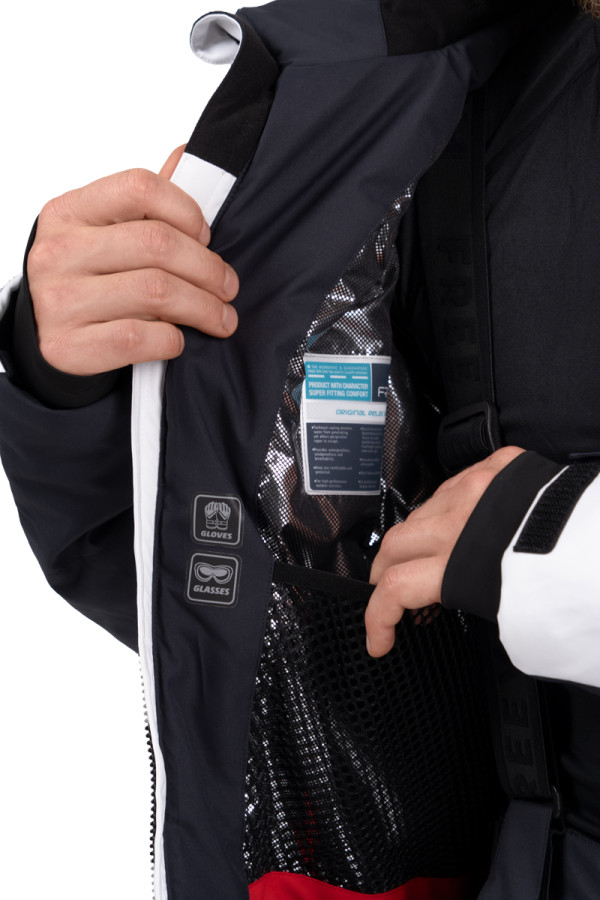 Men's ski jacket Freever NF 21643 white, Фото №6- freever.ua