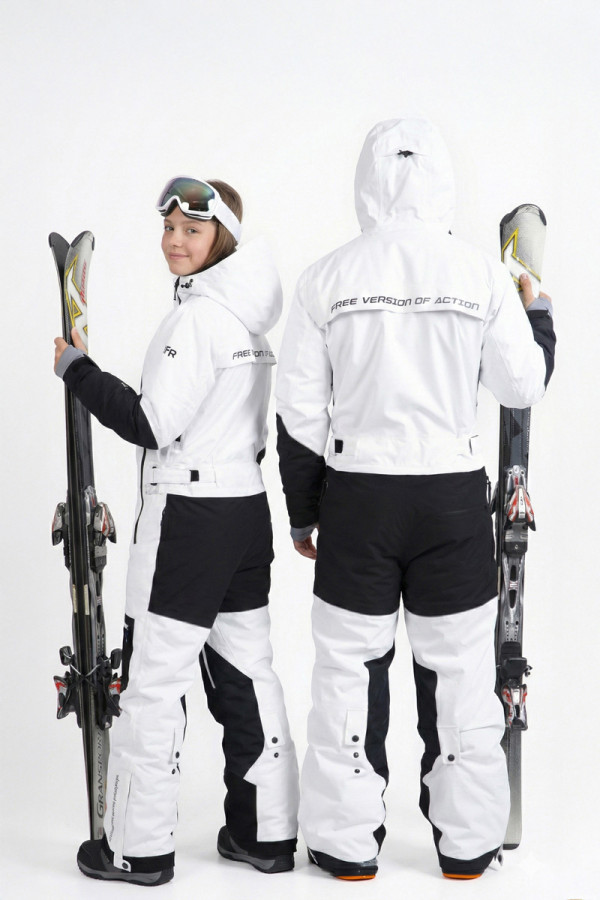 Freever NF 21644 white teen ski suit, Фото №3- freever.ua