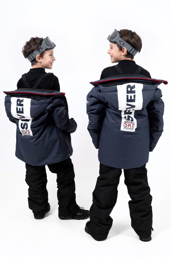 Freever NF 21645 blue children's ski jacket, Фото №4- freever.ua