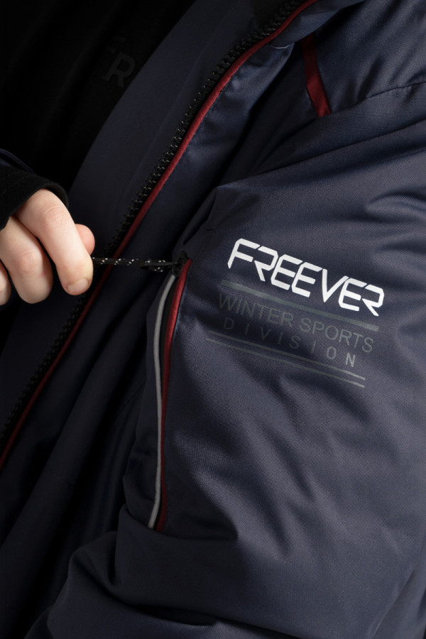 Freever NF 21645 blue children's ski jacket, Фото №3- freever.ua