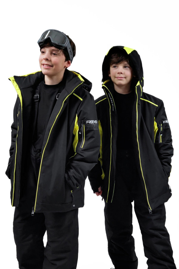 Freever NF 21645 Yellow Children's Ski Jacket, Фото №3- freever.ua
