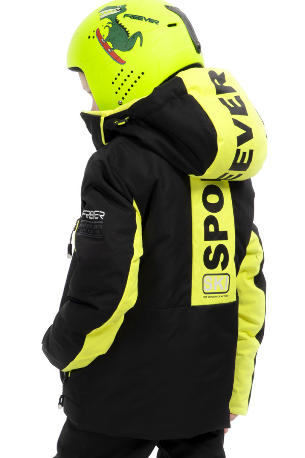 Freever NF 21645 Yellow Children's Ski Jacket, Фото №5- freever.ua