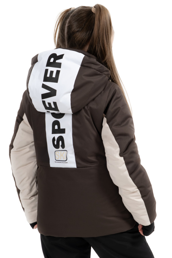 Kinder-Skijacke Freever NF 21646 schokoladenbraun, Фото №8- freever.ua