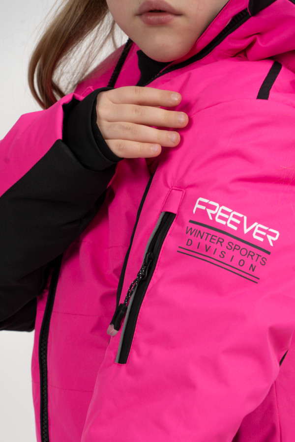 Kinder-Skijacke Freever NF 21646 rosa, Фото №3- freever.ua