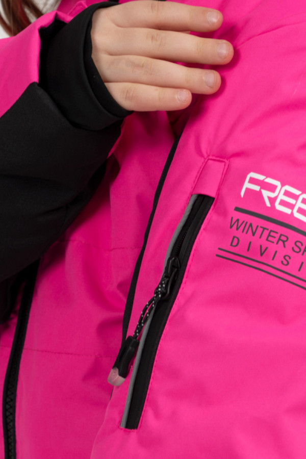 Freever NF 21646 Pink Children's Ski Jacket, Фото №3- freever.ua