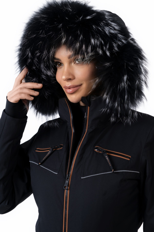 Women's ski jumpsuit Freever NF 21649 black, Фото №2- freever.ua