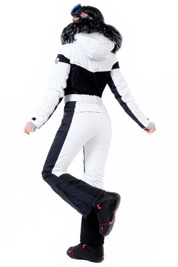 Women's ski jumpsuit Freever NF 21649 white, Фото №4- freever.ua