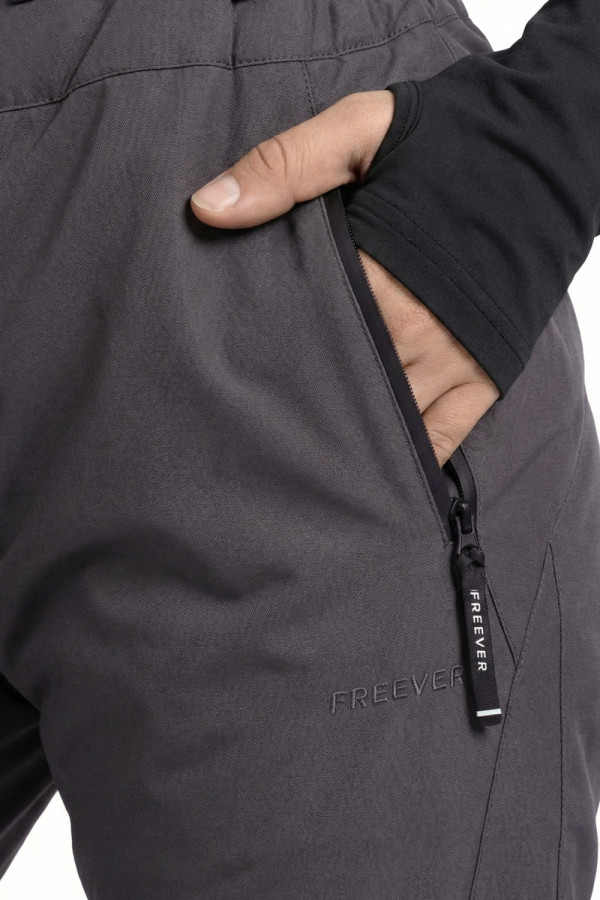 Women's ski pants Freever NF 21658 chocolate, Фото №3- freever.ua