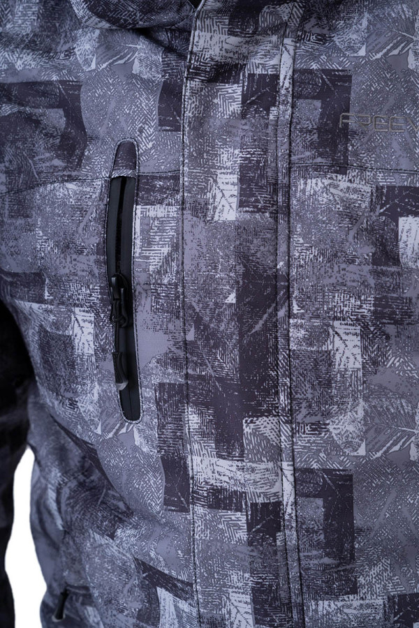 Children's ski jacket Freever SF 21671 gray, Фото №4- freever.ua