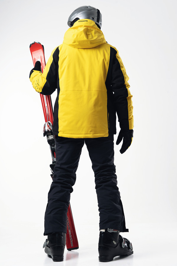 Men's ski jacket Freever WF 21681 yellow, Фото №7- freever.ua