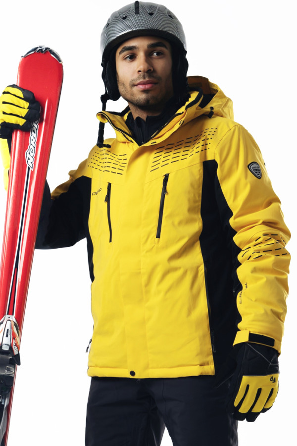 Men's ski jacket Freever WF 21681 yellow