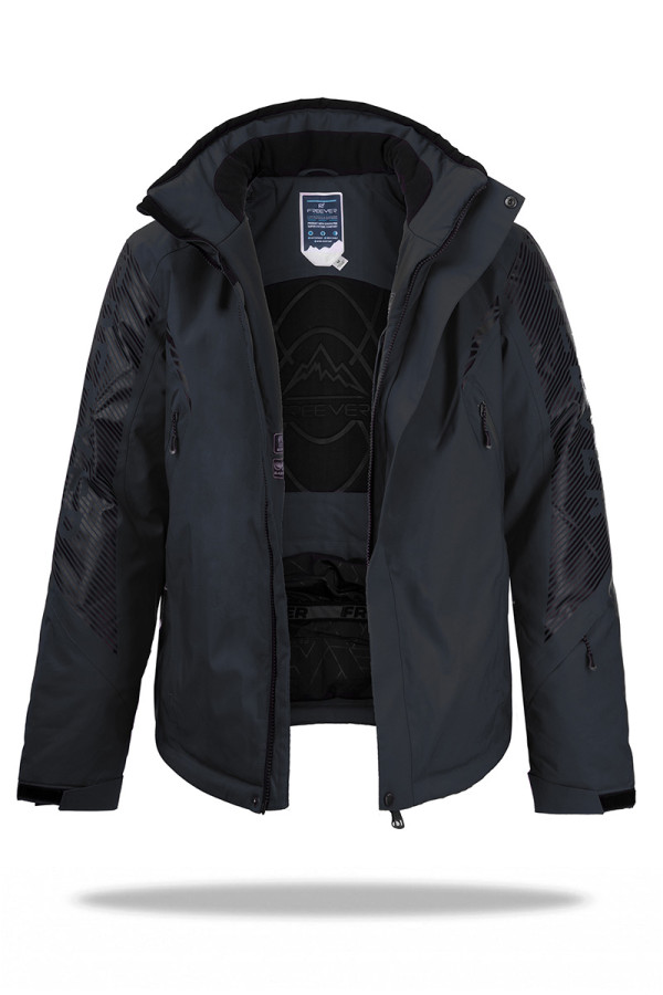 Men's ski jacket Freever WF 21685 gray