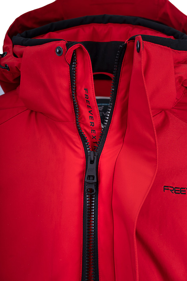 Men's ski jacket Freever WF 21685 red, Фото №6- freever.ua