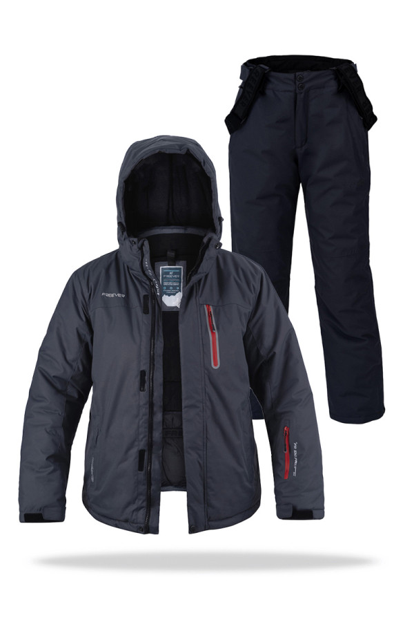 Children's ski suit FREEVER 21688-911 gray