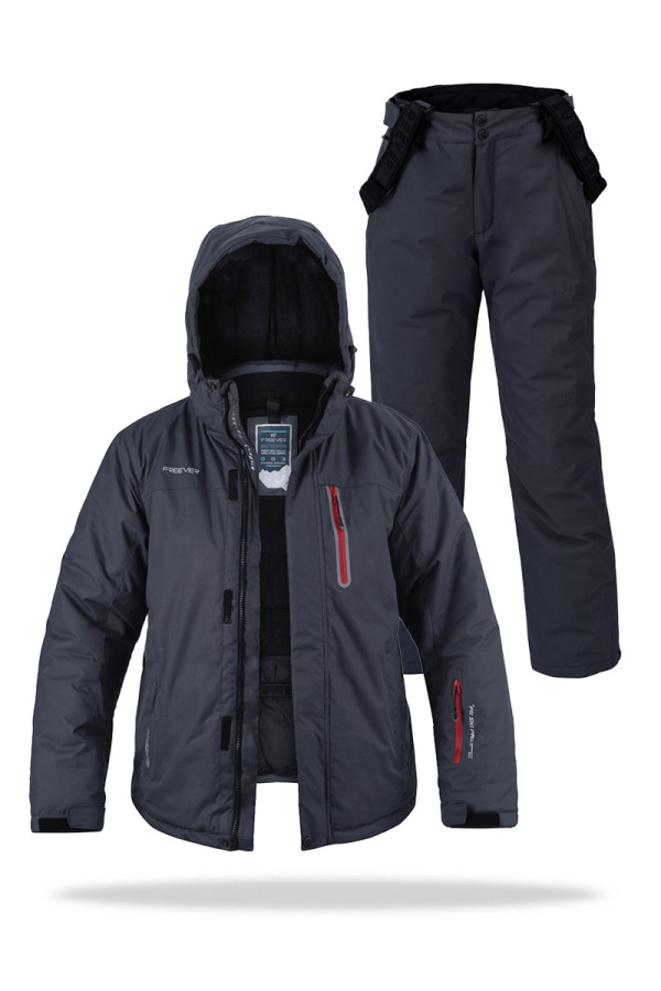 Children's ski suit FREEVER 21688-912 gray
