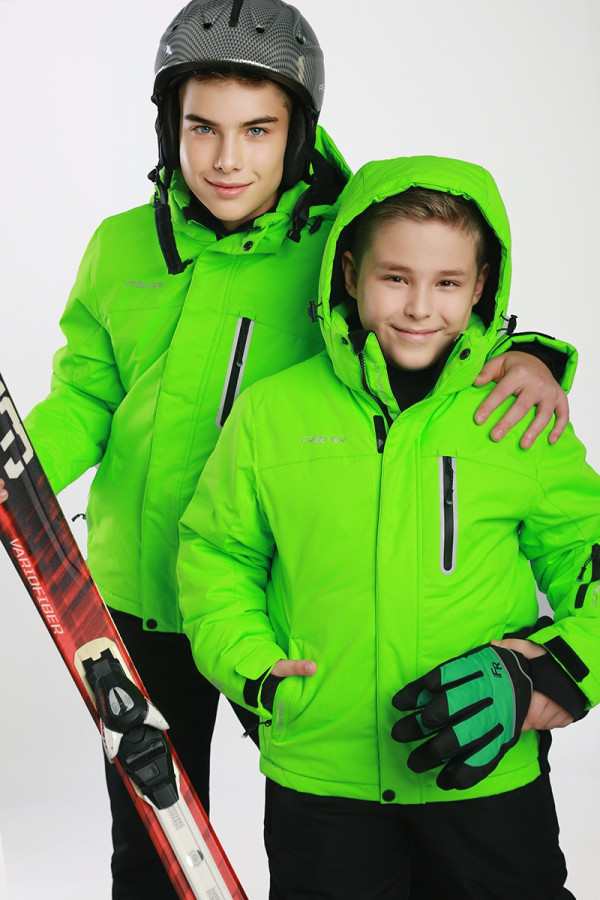 Children's ski jacket Freever AF 21688 light green