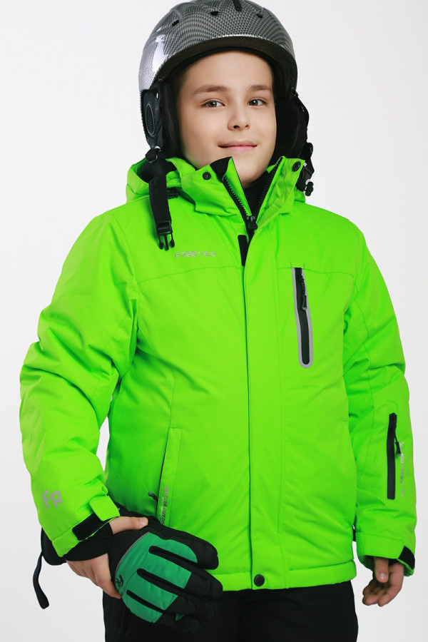 Children's ski jacket Freever AF 21688 light green, Фото №3- freever.ua