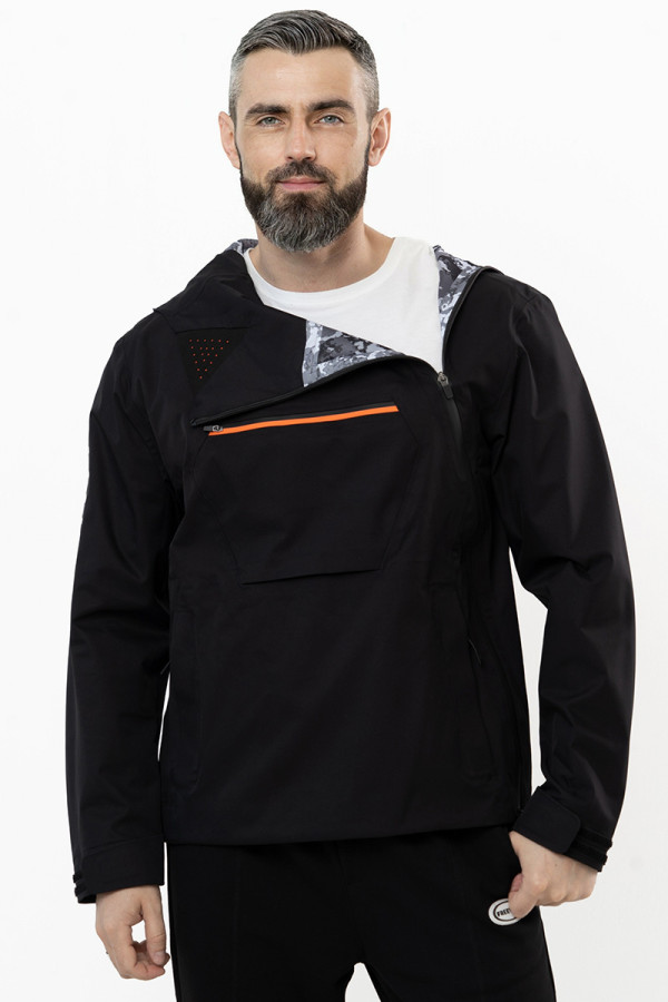 Men's windbreaker Freever AF 21706 black, Фото №4- freever.ua
