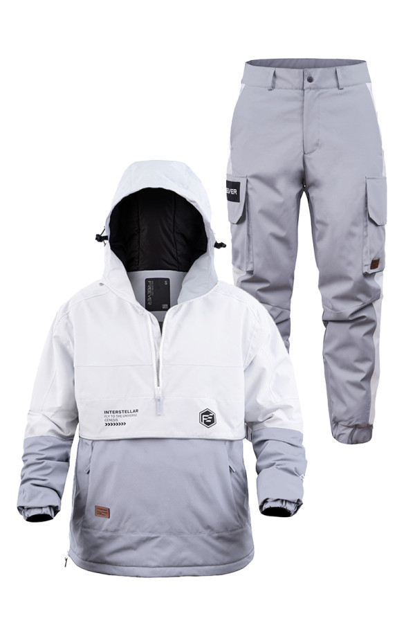 Warm men's suit FREEVER 21707-21709 white
