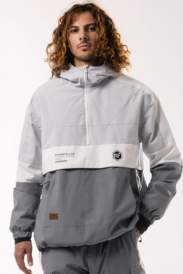 Men's anorak jacket Freever AF 21707 gray, Фото №2- freever.ua