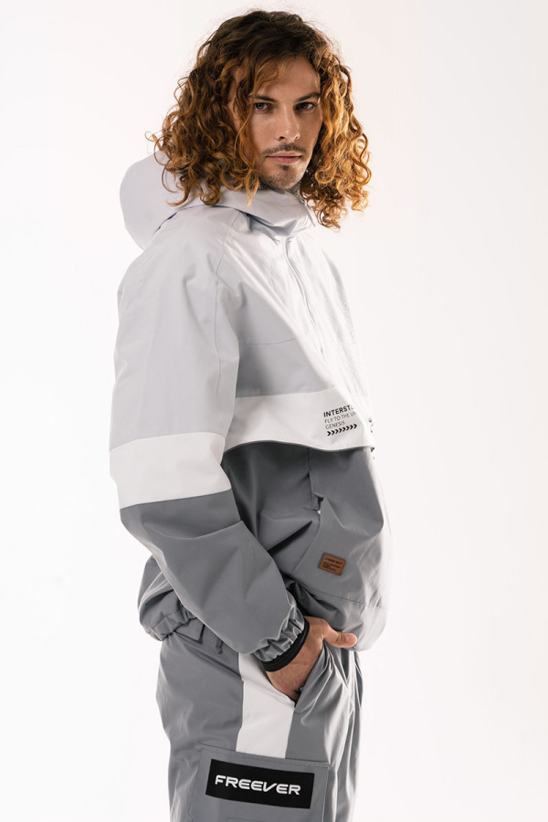 Men's anorak jacket Freever AF 21707 gray, Фото №6- freever.ua