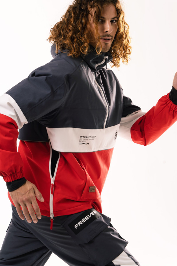 Men's anorak jacket Freever AF 21707 red, Фото №7- freever.ua