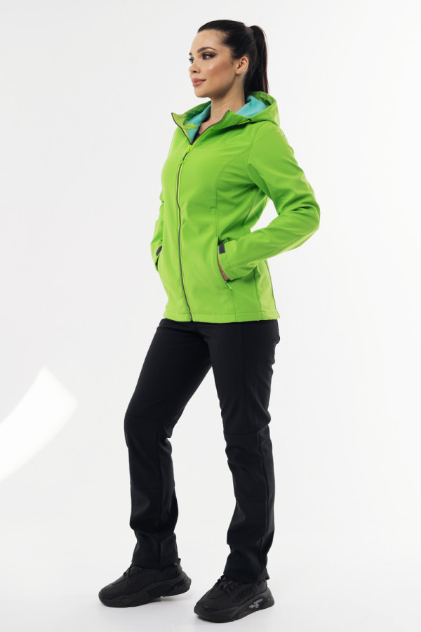 Women's jacket Freever windstopper WF 21716 light green, Фото №2- freever.ua
