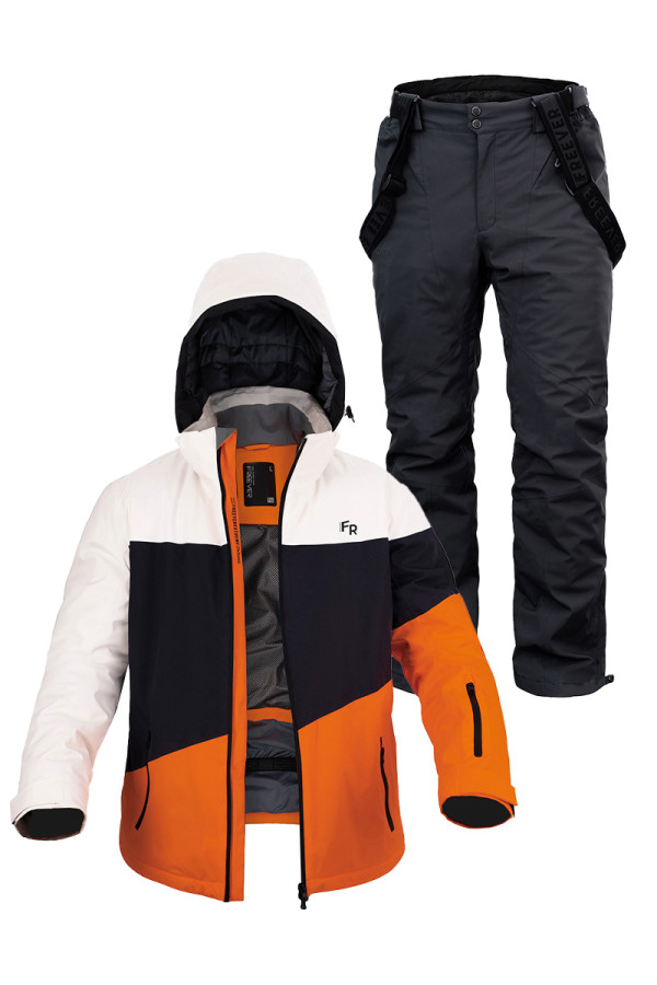 Men's ski suit FREEVER 21721-21693 orange