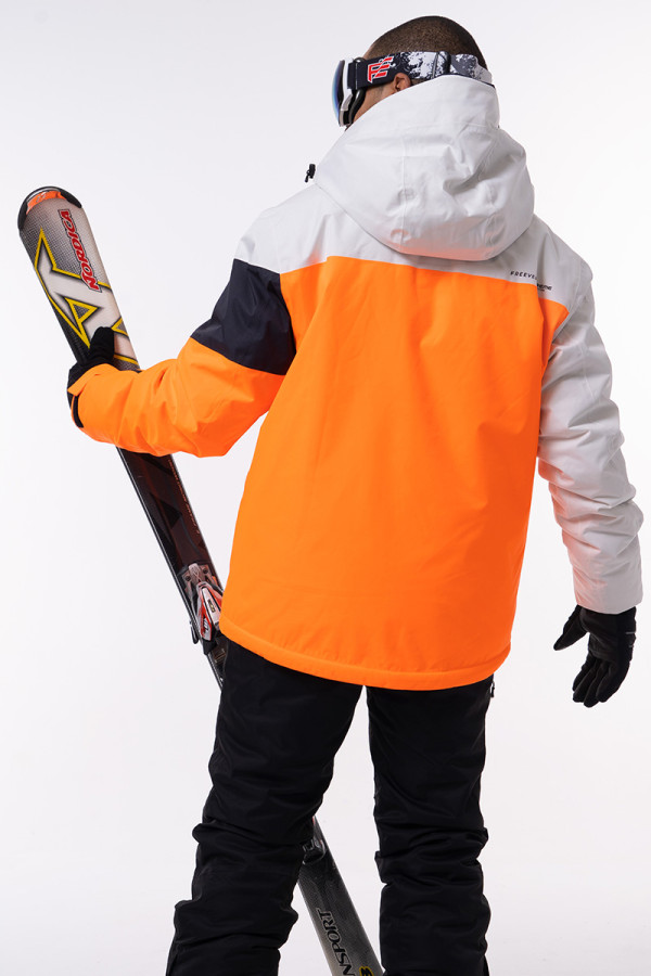 Men's ski jacket Freever AF 21721 orange, Фото №7- freever.ua