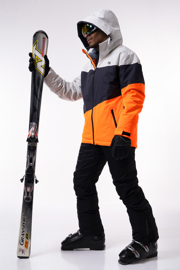 Men's ski jacket Freever AF 21721 orange, Фото №6- freever.ua
