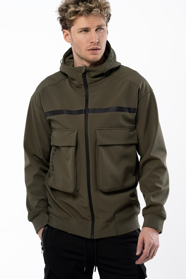 Windstopper jacket men's Freever AF 21723 khaki, Фото №2- freever.ua
