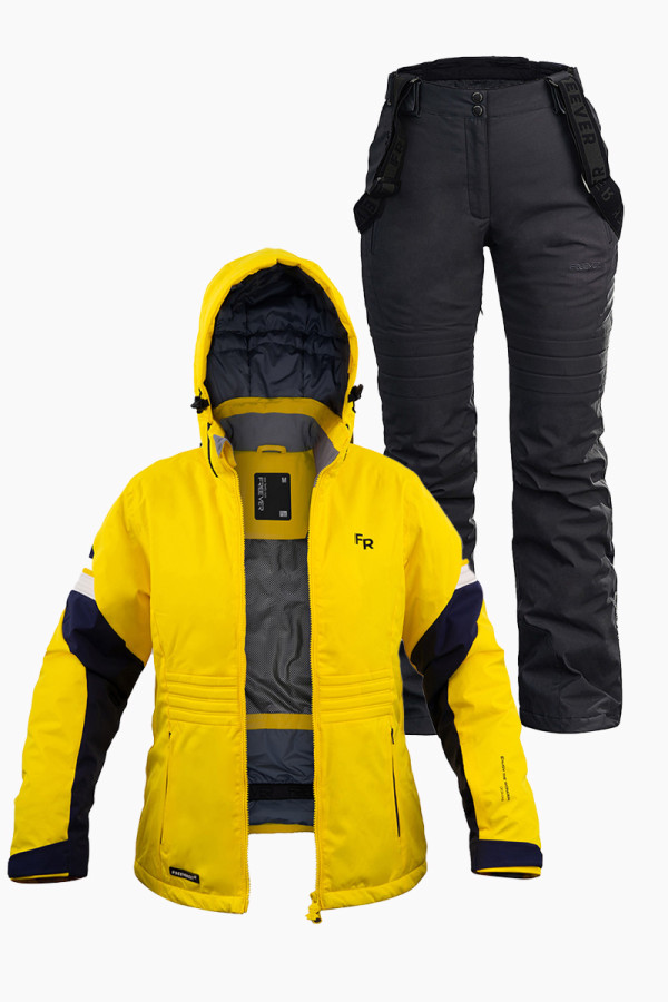 Women's ski suit FREEVER 21762-21652 yellow