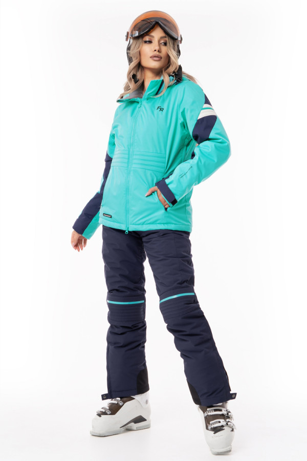 Women's ski jacket Freever AF 21762 turquoise, Фото №5- freever.ua