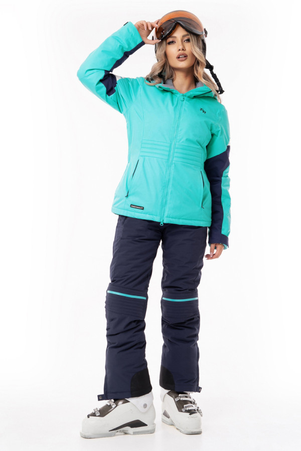 Women's ski jacket Freever AF 21762 turquoise, Фото №2- freever.ua