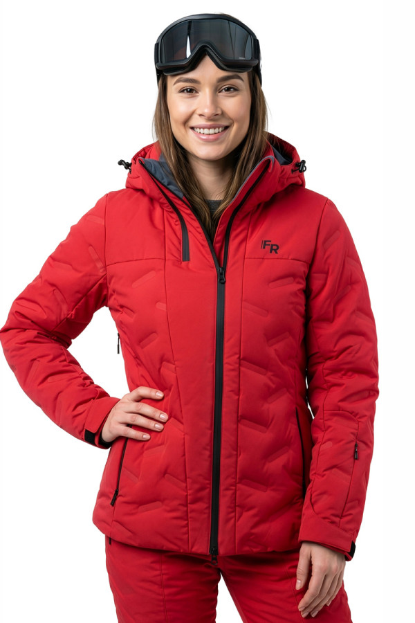 Women's ski jacket Freever AF 21764 red