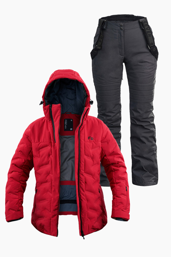 Women's ski suit FREEVER 21764-21652 red