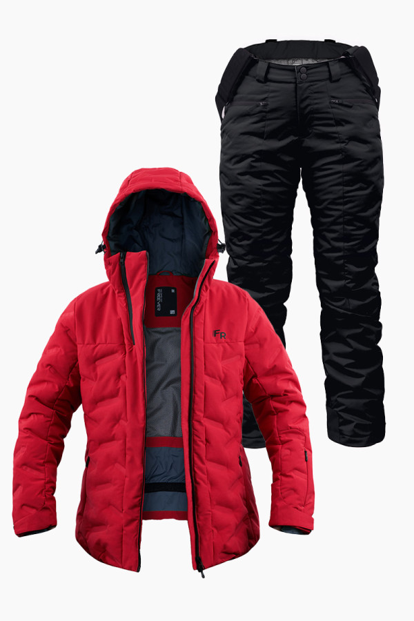 Women's ski suit FREEVER 21764-7608 red