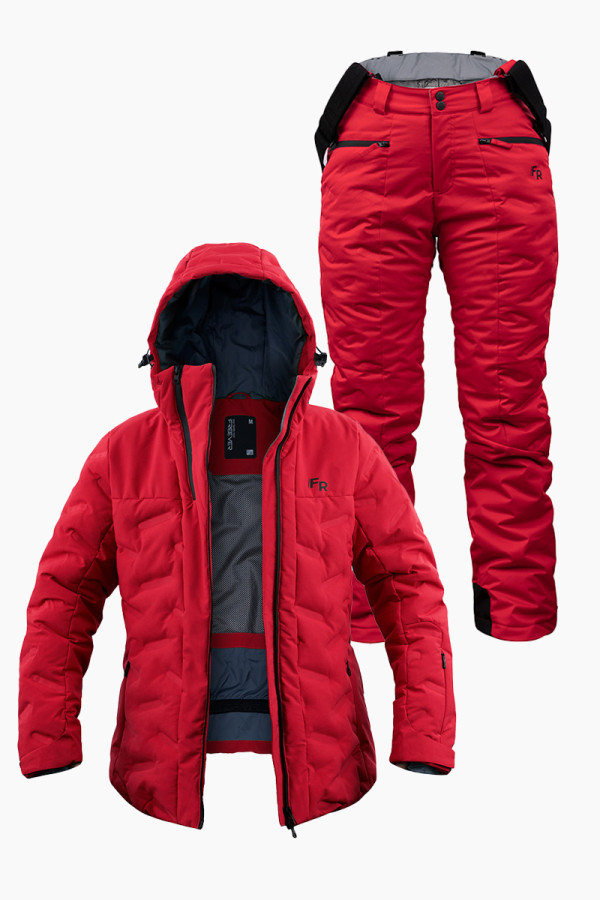 Women's ski suit FREEVER 21764-7608 red