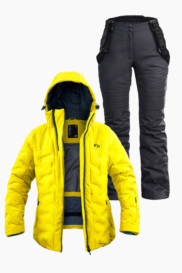 Women's ski suit FREEVER 21764-21652 yellow
