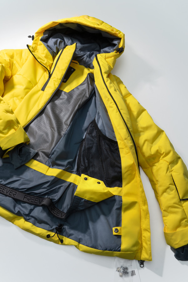 Women's ski jacket Freever AF 21764 yellow, Фото №6- freever.ua