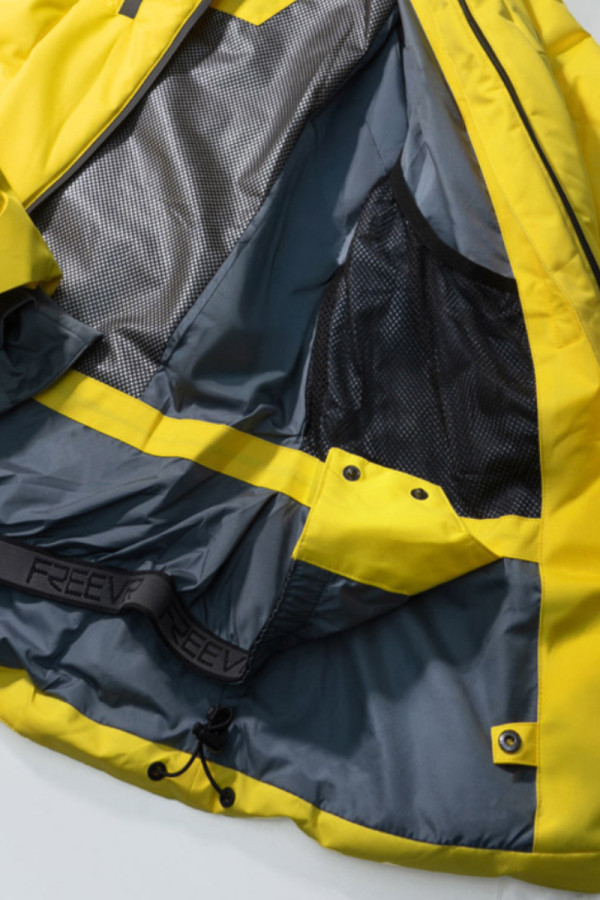 Women's ski jacket Freever AF 21764 yellow, Фото №6- freever.ua