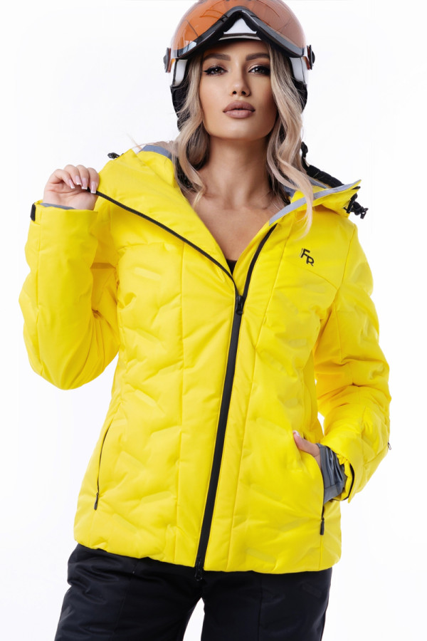 Women's ski jacket Freever AF 21764 yellow
