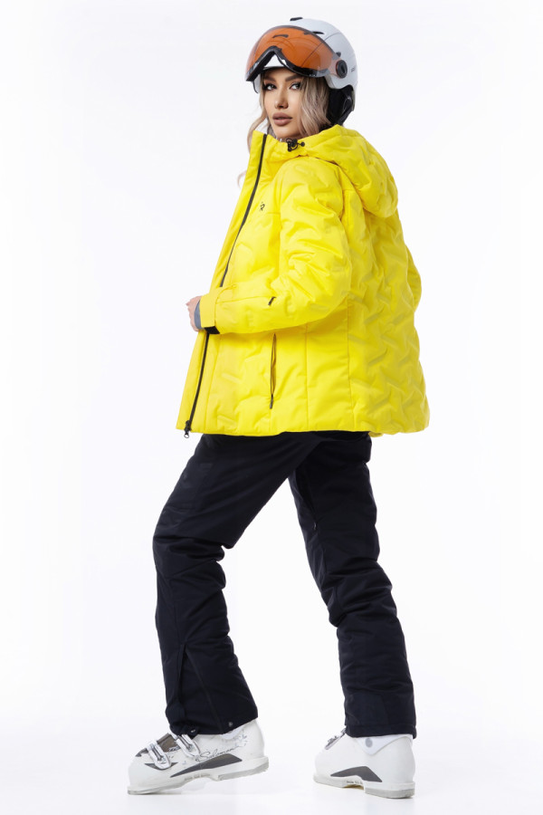Women's ski jacket Freever AF 21764 yellow, Фото №4- freever.ua