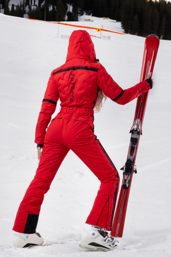 Ski-Overall für Damen Freever AF 21765 rot , Фото №5- freever.ua