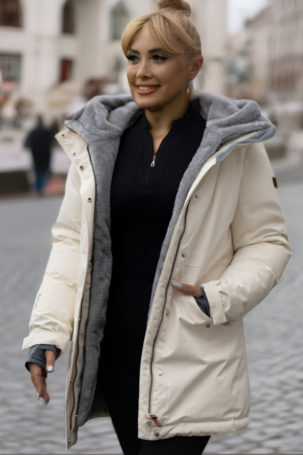 Parka women Freever AF 21766 milk, Фото №2- freever.ua