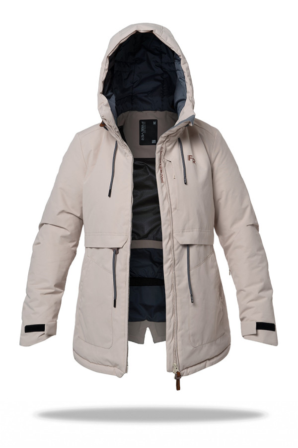 Women's ski jacket Freever AF 21767 beige