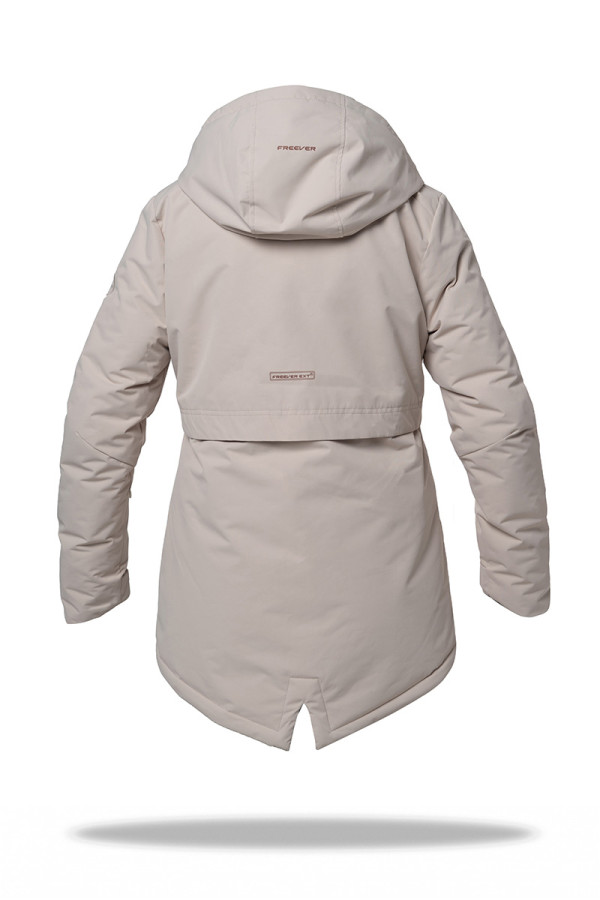 Women's ski jacket Freever AF 21767 beige, Фото №3- freever.ua
