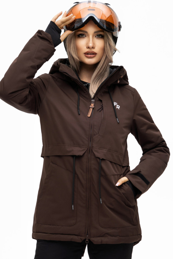 Women's ski jacket Freever AF 21767 brown